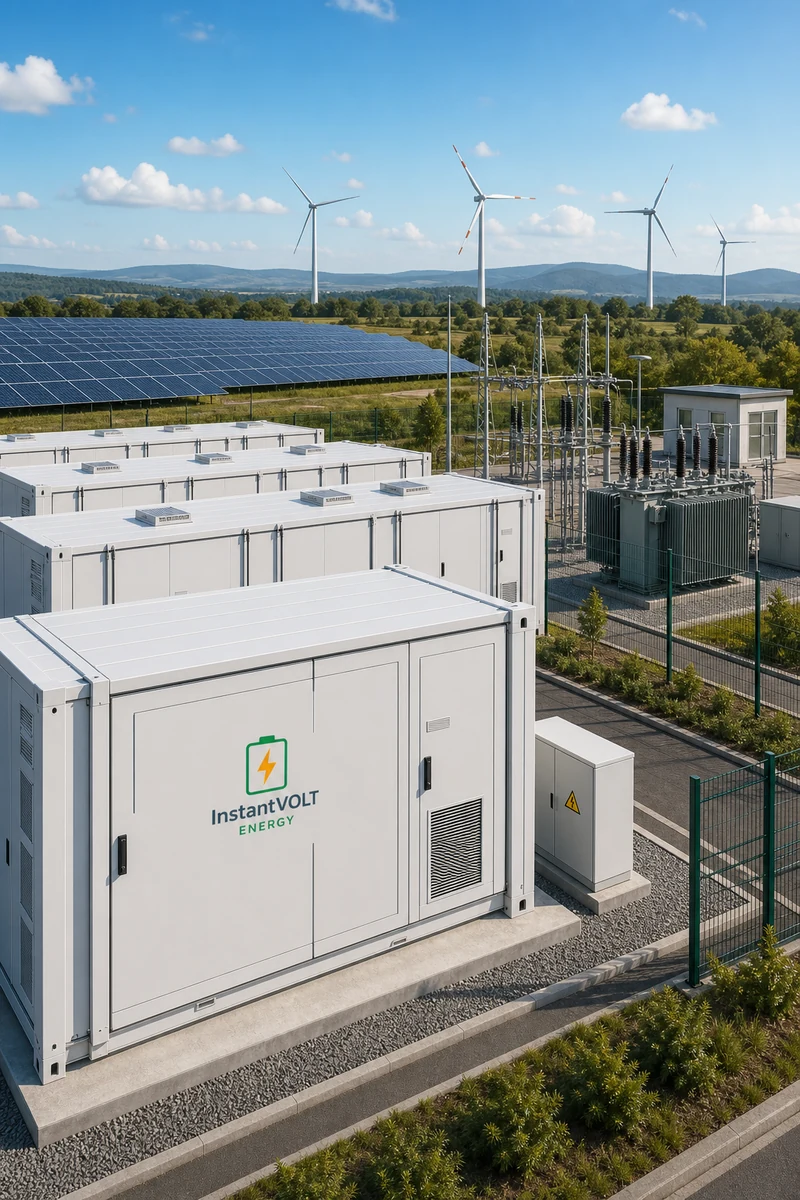 InstantVOLT Logo auf Big Money Project Großspeicher