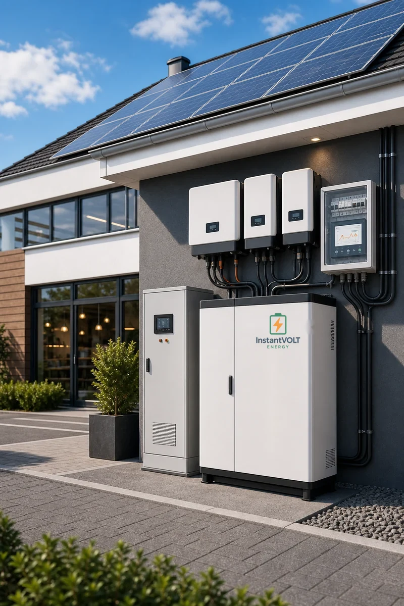 InstantVOLT Logo auf Business Gewerbespeicher