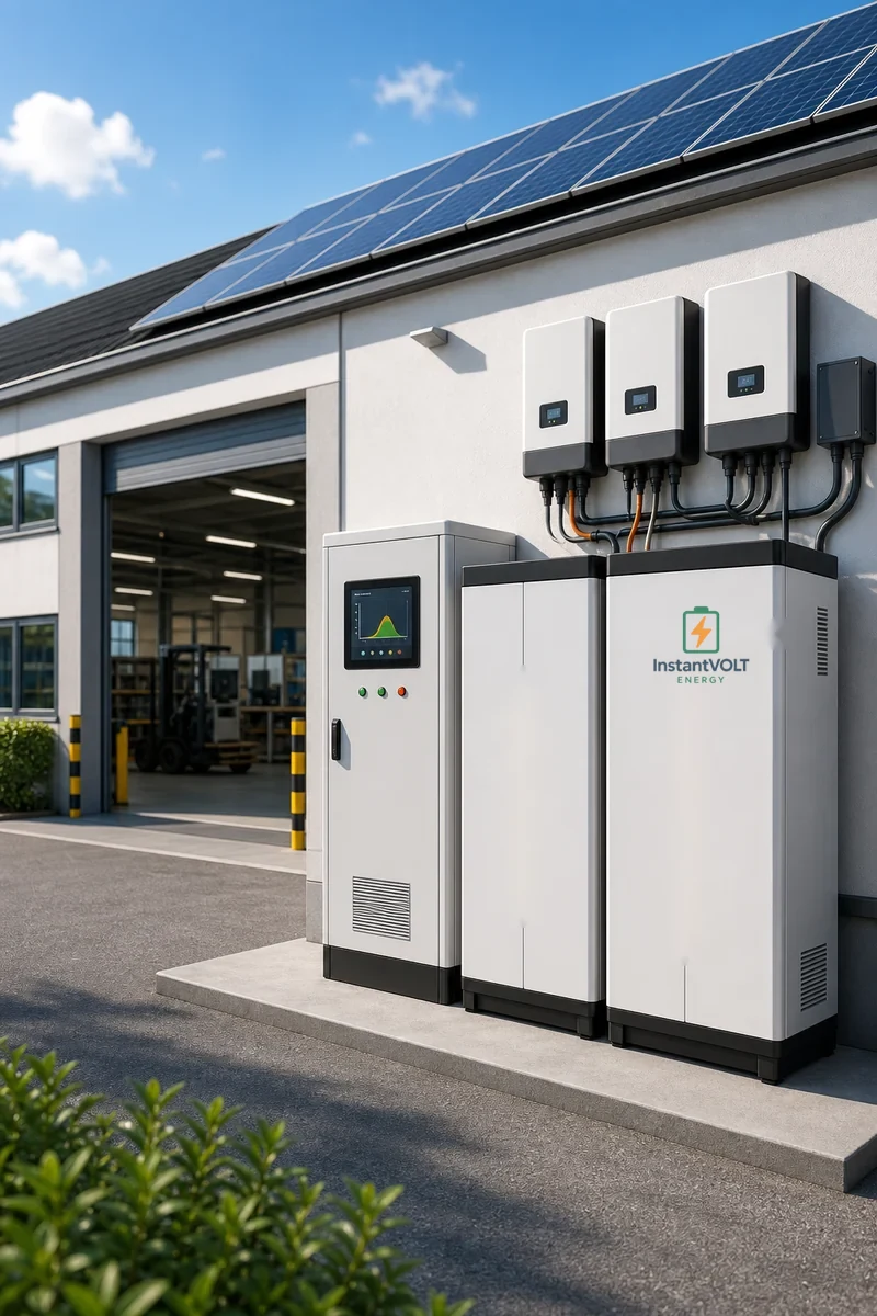 InstantVOLT Logo auf PeakControl Speicheranlage